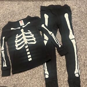 Toddler 4T skeleton pajamas
